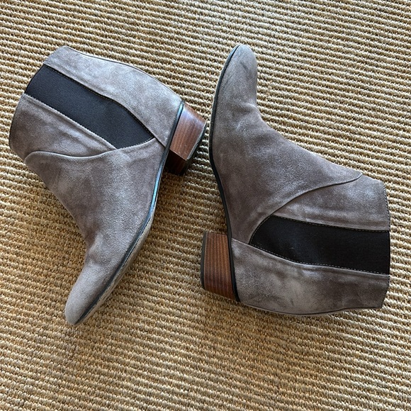 Golden goose taupe/grey suede booties - Picture 4 of 8